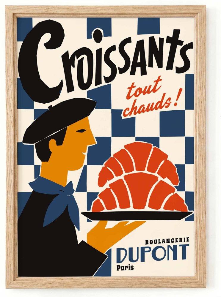Croissant France Wall Art