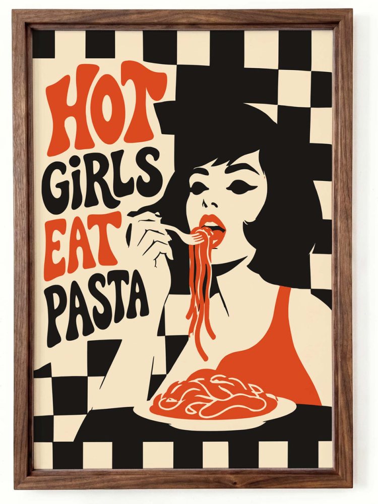 Hot Girls Eat Pasta Poster
