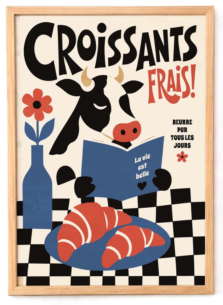 Croissants Frais Paris Print