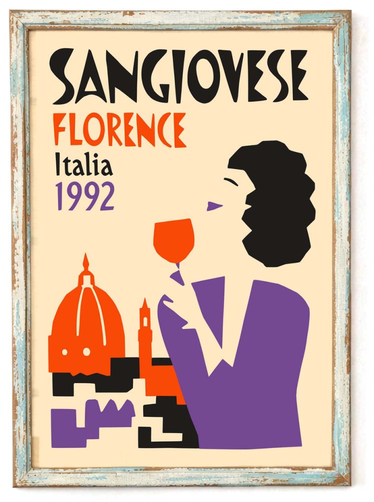 Sangiovese Florence Italia Poster