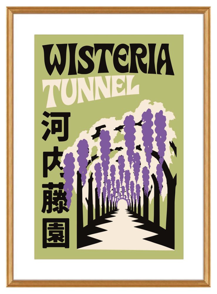 Wisteria Tunnel Wall Art