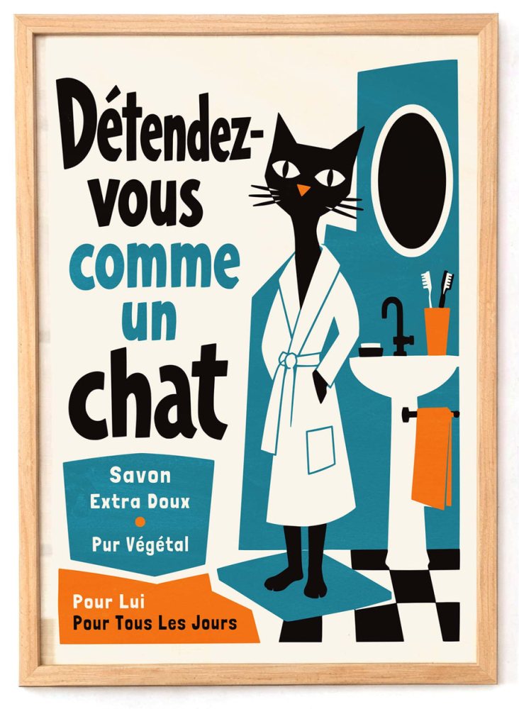 Détendez-Vous Chat Print