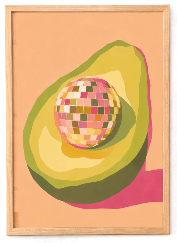 Avocado Disco Wall Art