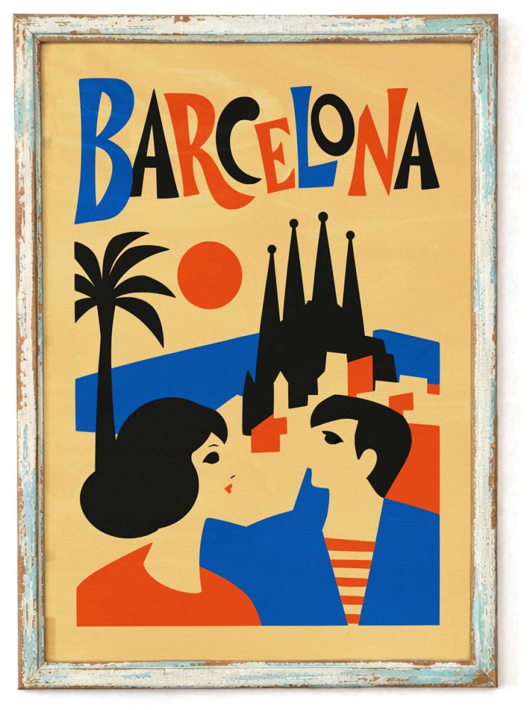 Barcelona Travel Print