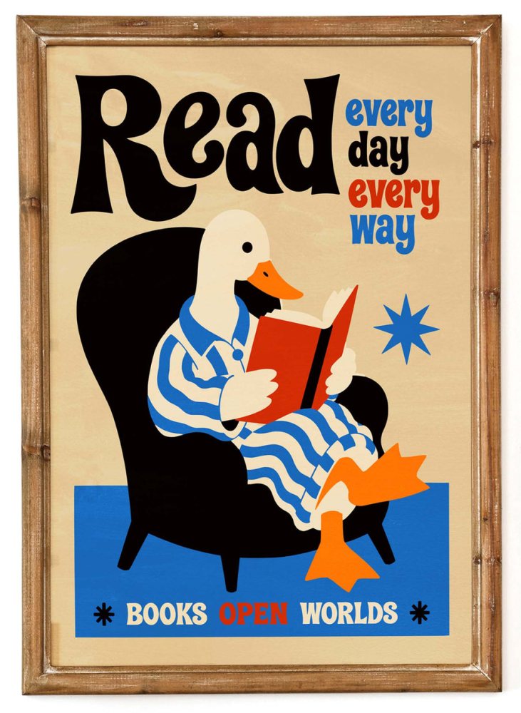 Read Every Day Wall Art