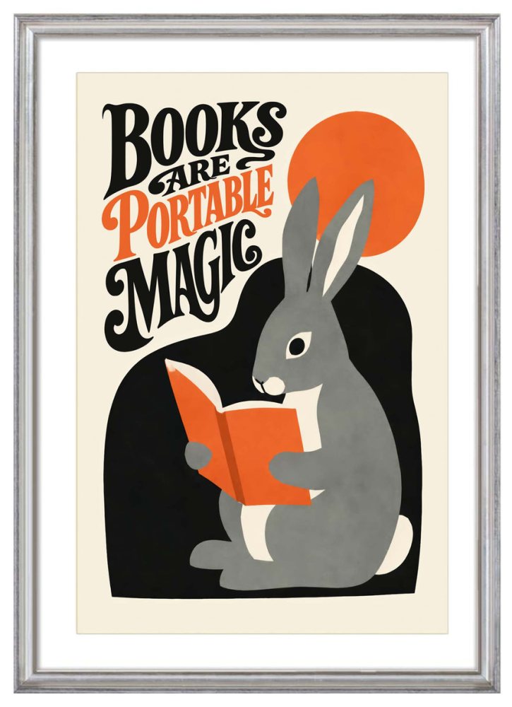 Books Are Portable Magic Print