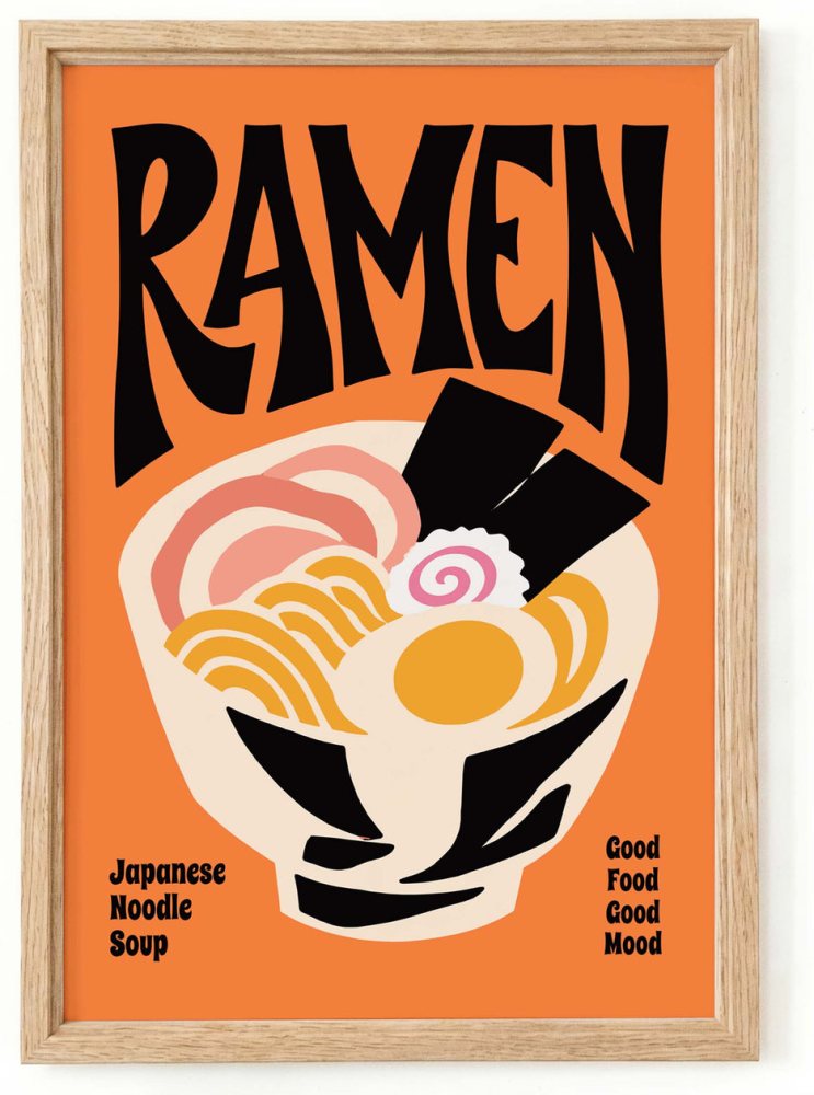 Ramen Poster Japanese Noodle Print