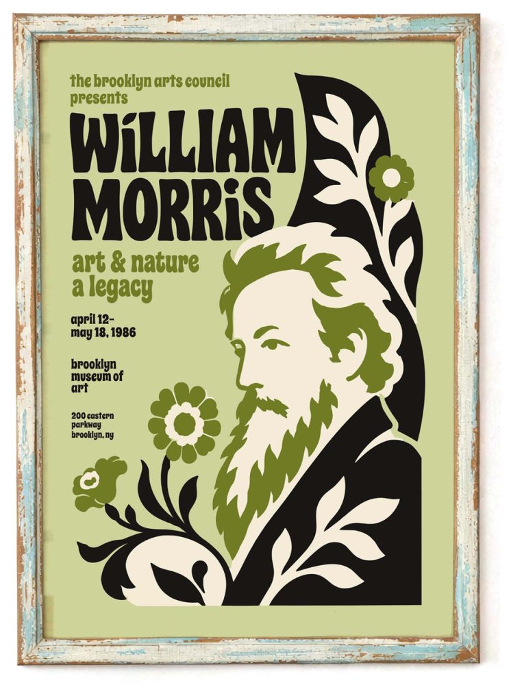 William Morris Exhibition Poster Print