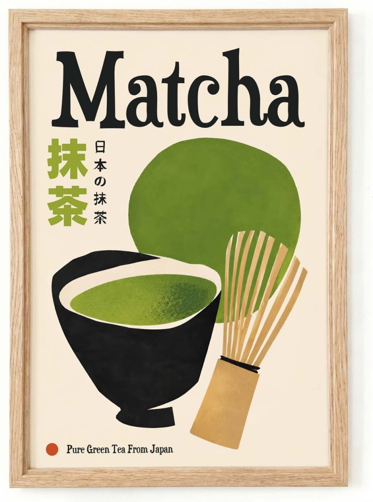 Matcha Poster Wall Art