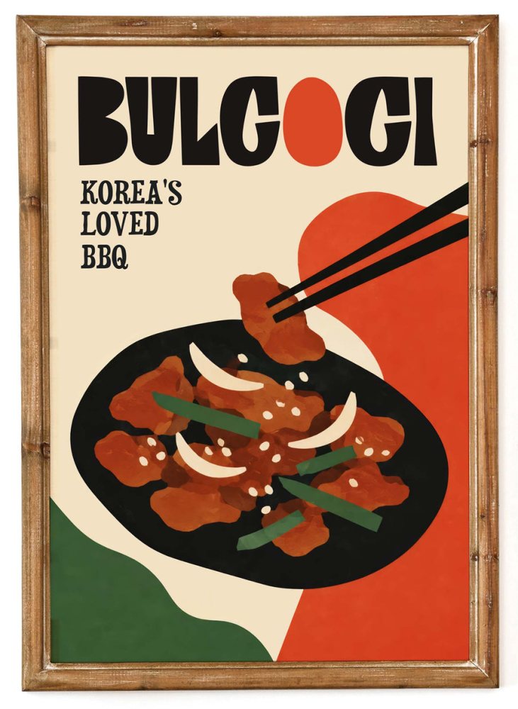 Bulgogi Korean BBQ Poster Print