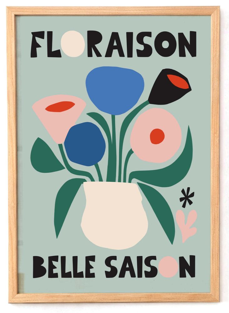Floraison Floral Poster Print