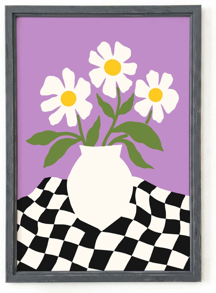 Daisy Floral Poster Wall Art