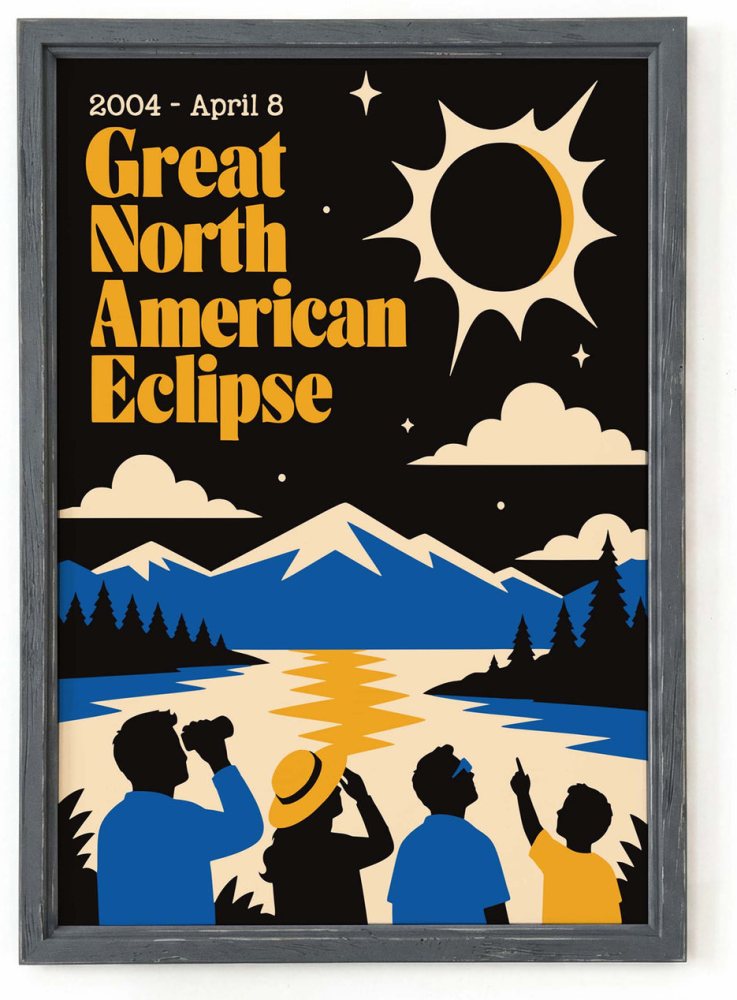 North American Eclipse Art Print