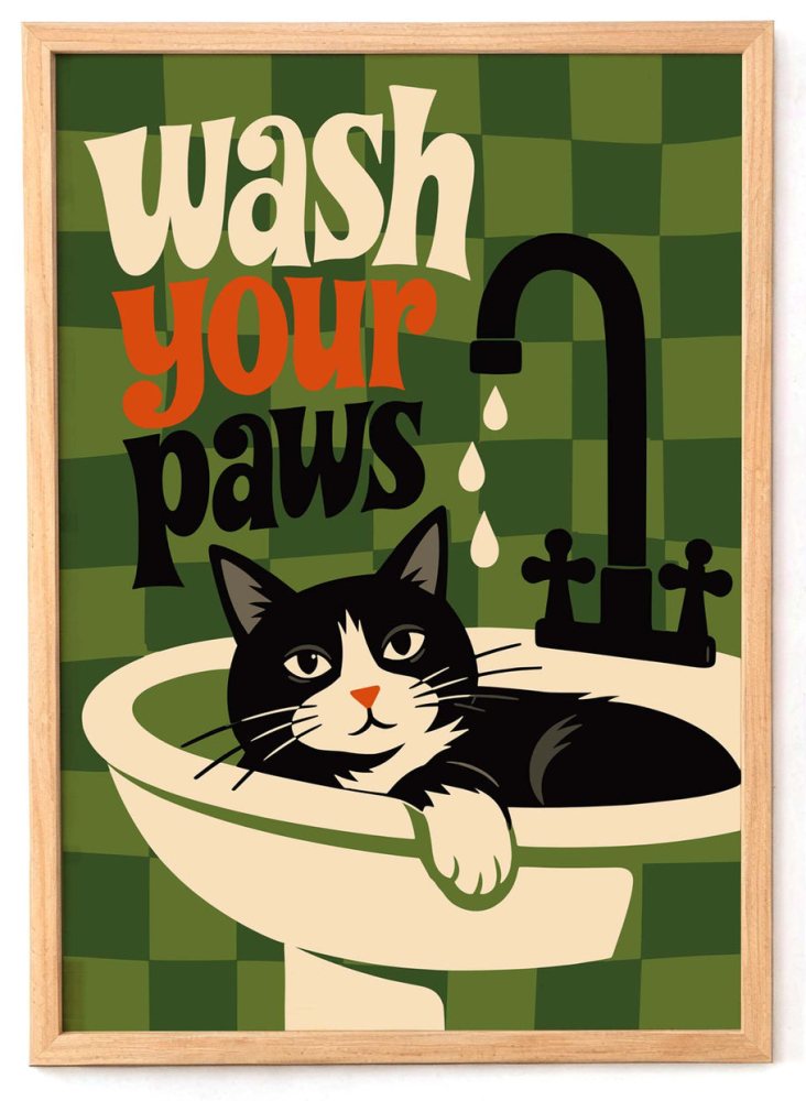 Wash Your Paws Wall Art