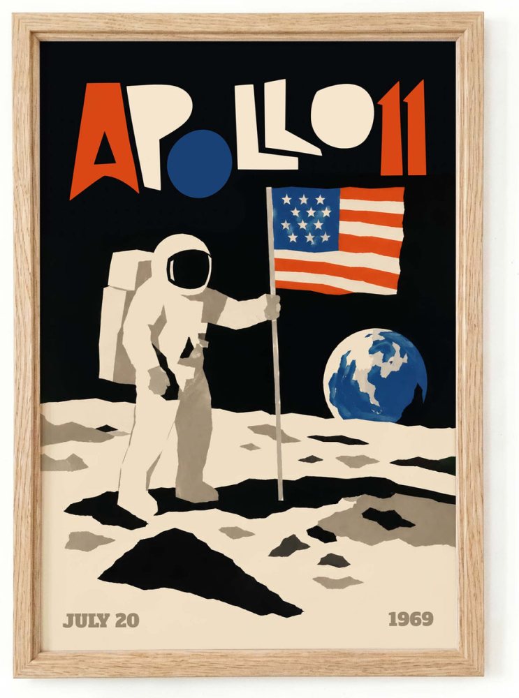 Apollo 11 Living Room Poster