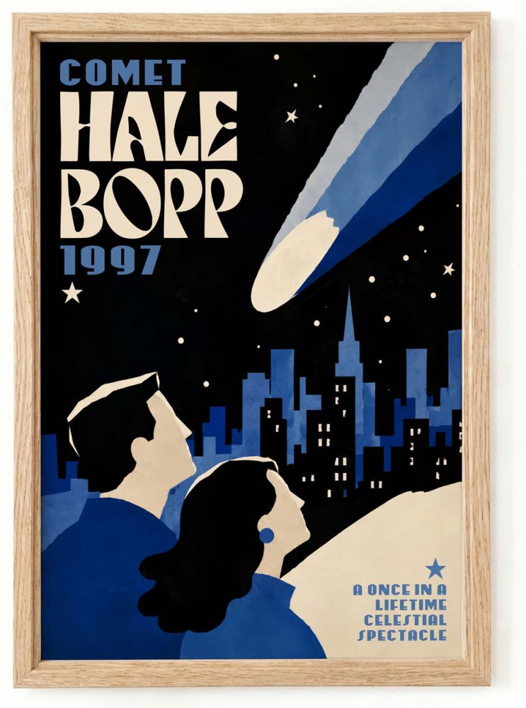 Comet Hale Bopp Office Poster