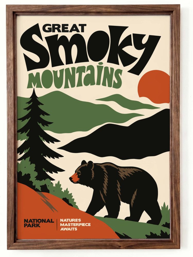 Great Smoky Mountains Living Room Print