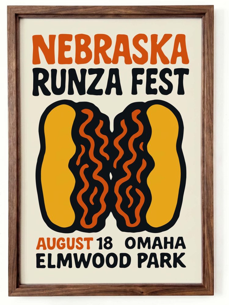 Nebraska Runza Festival Kitchen Wall Print