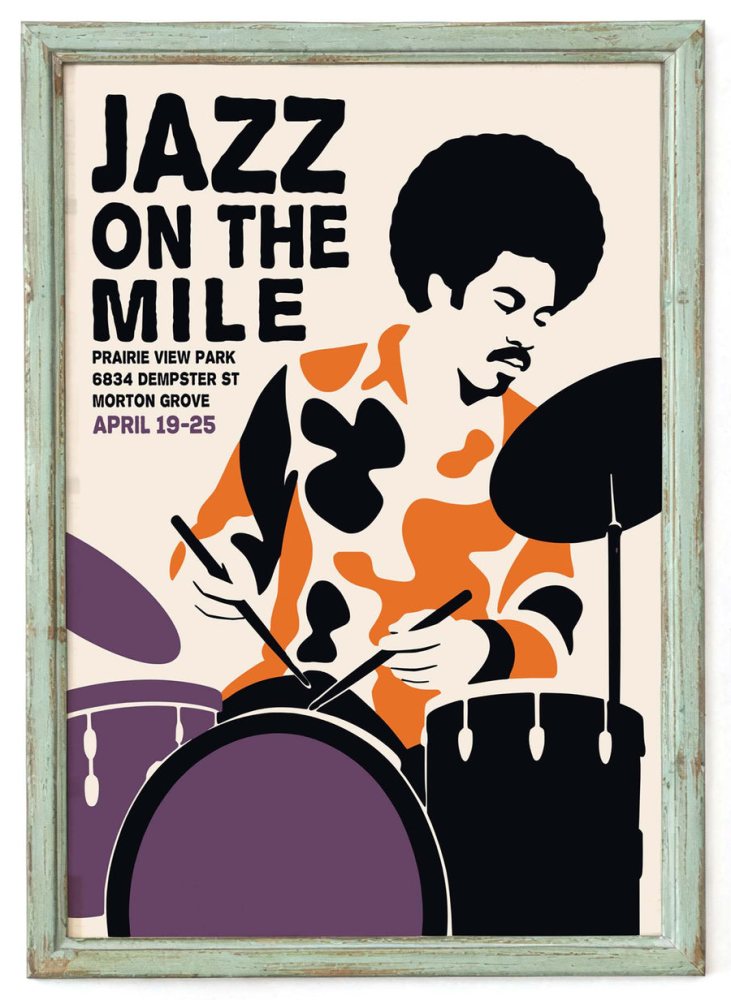 Jazz On The Mile Office Print