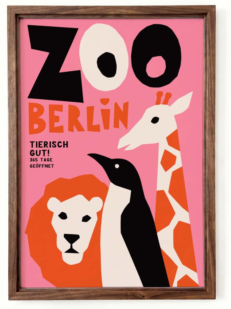 Berlin Zoo Poster Nursery Playroom