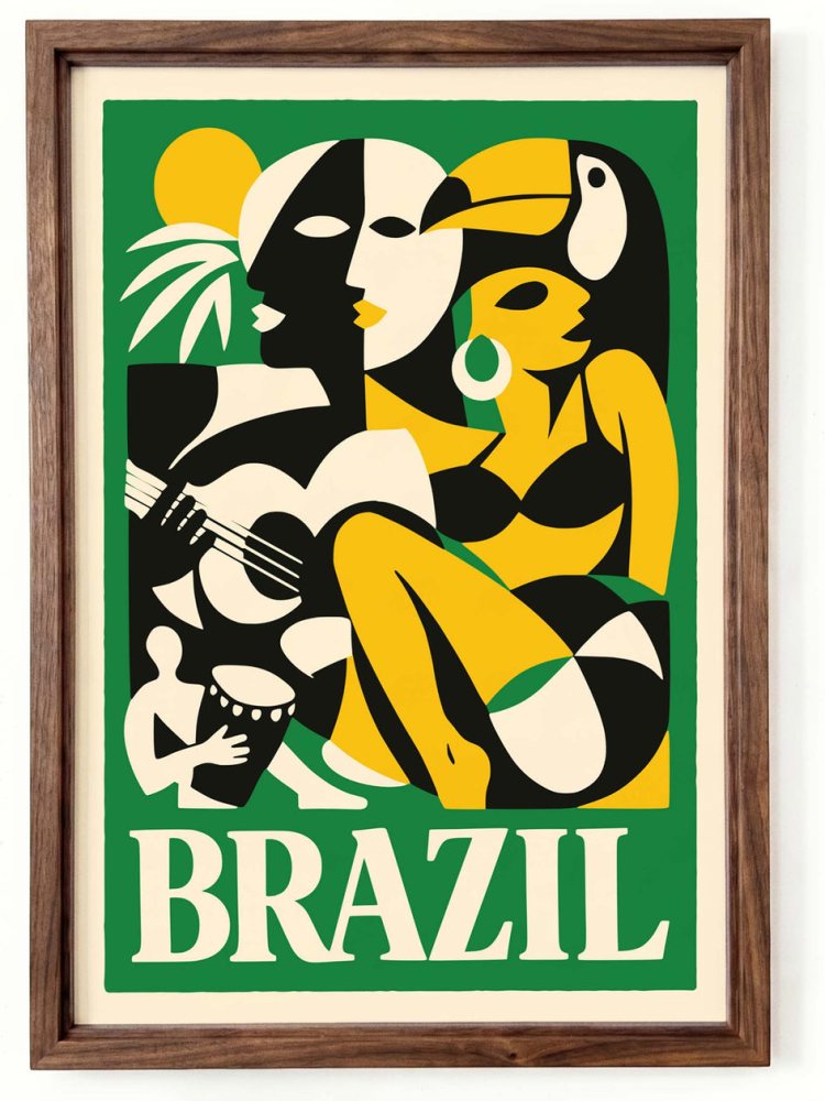 Brazil Travel Wall Art Living Room