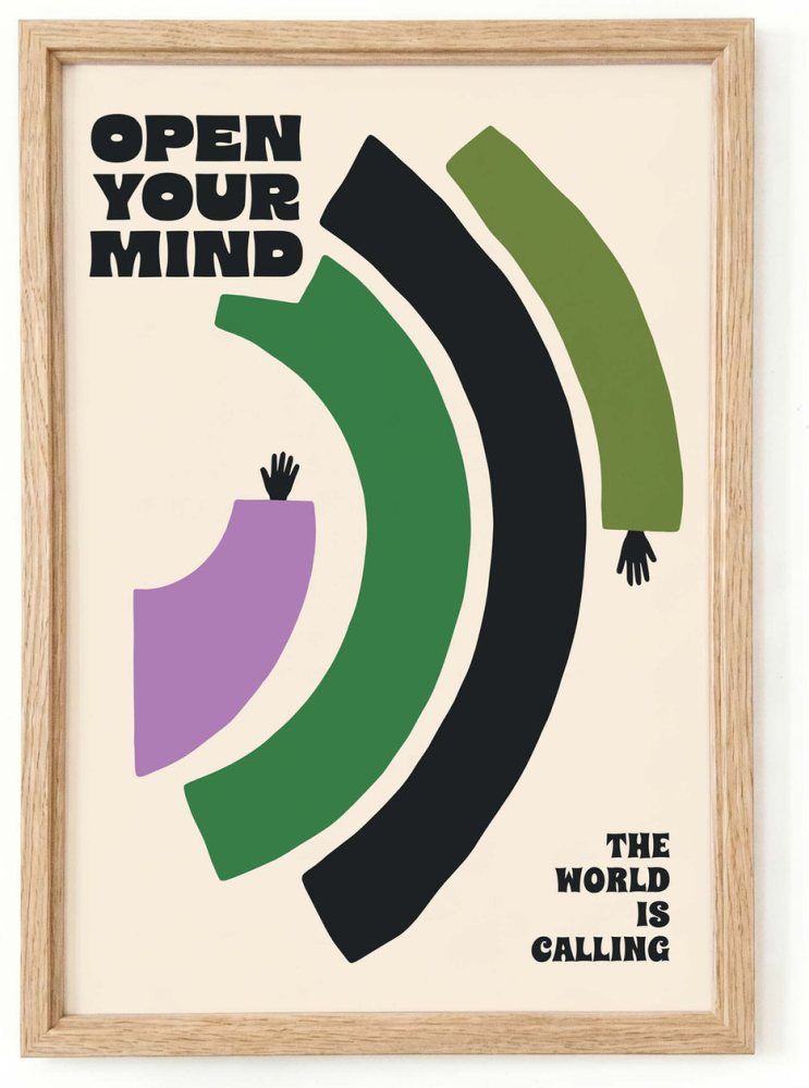 Open Your Mind Poster For Office