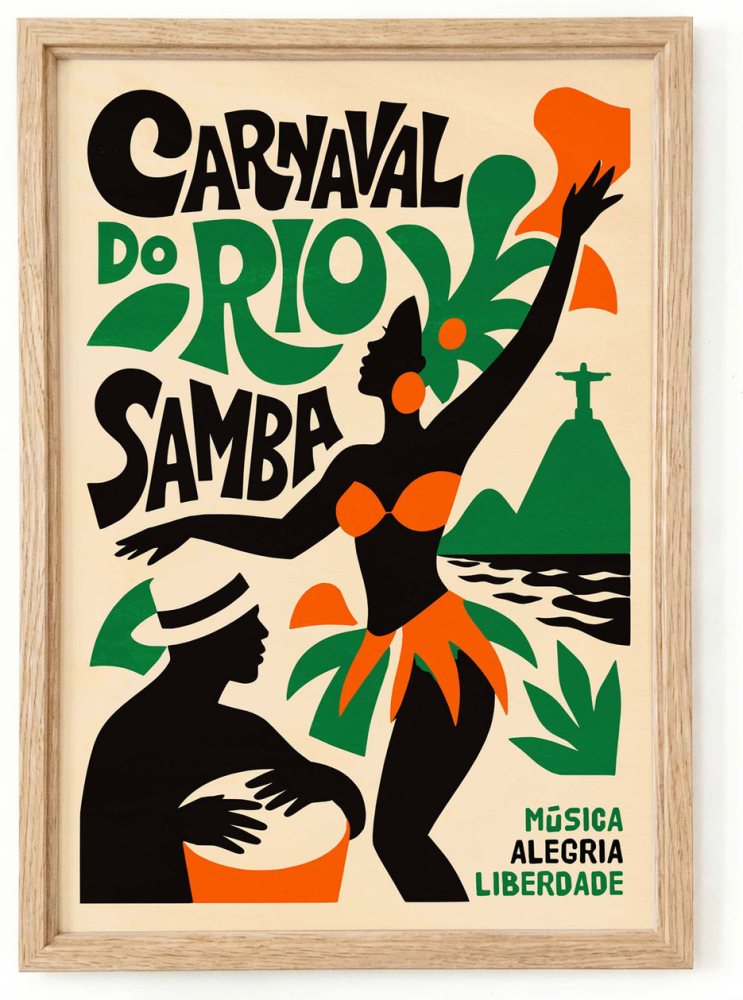 Rio Carnival Dancer Poster For Living Room