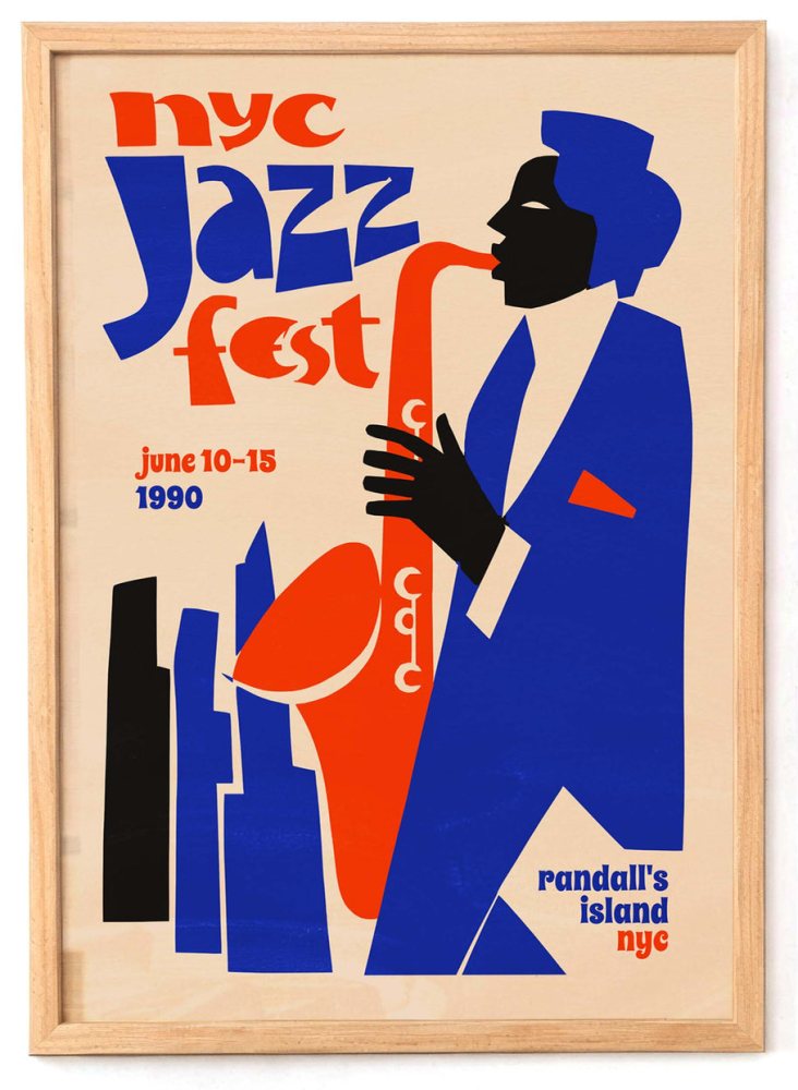 NYC Jazz Fest Poster For Living Room