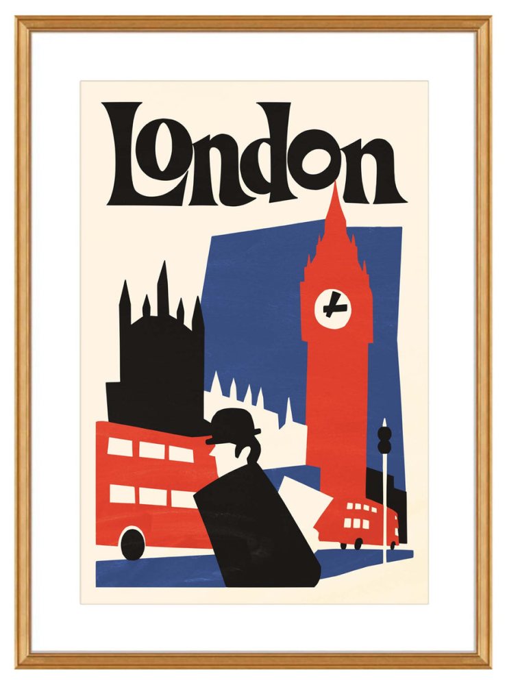London Travel Poster For Living Room