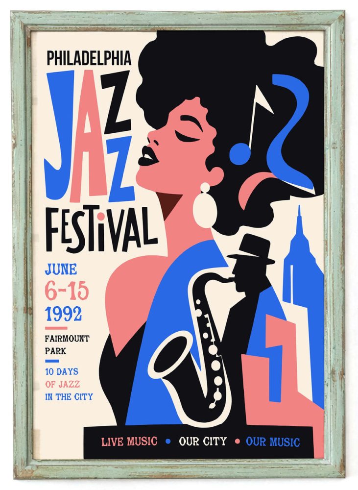 Philadelphia Jazz Festival Music Room Print