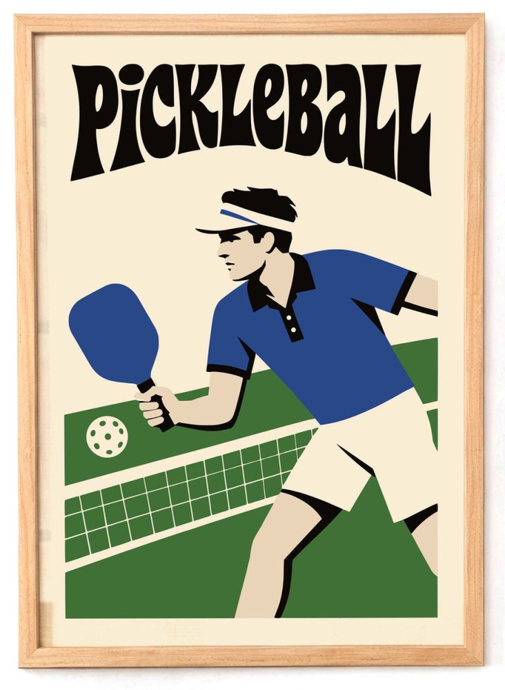 Pickleball Game Room Poster