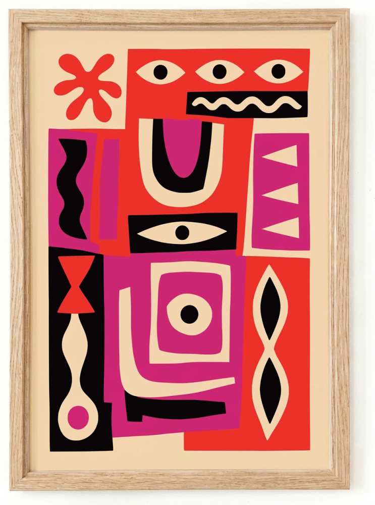 Geometric Living Room Wall Art