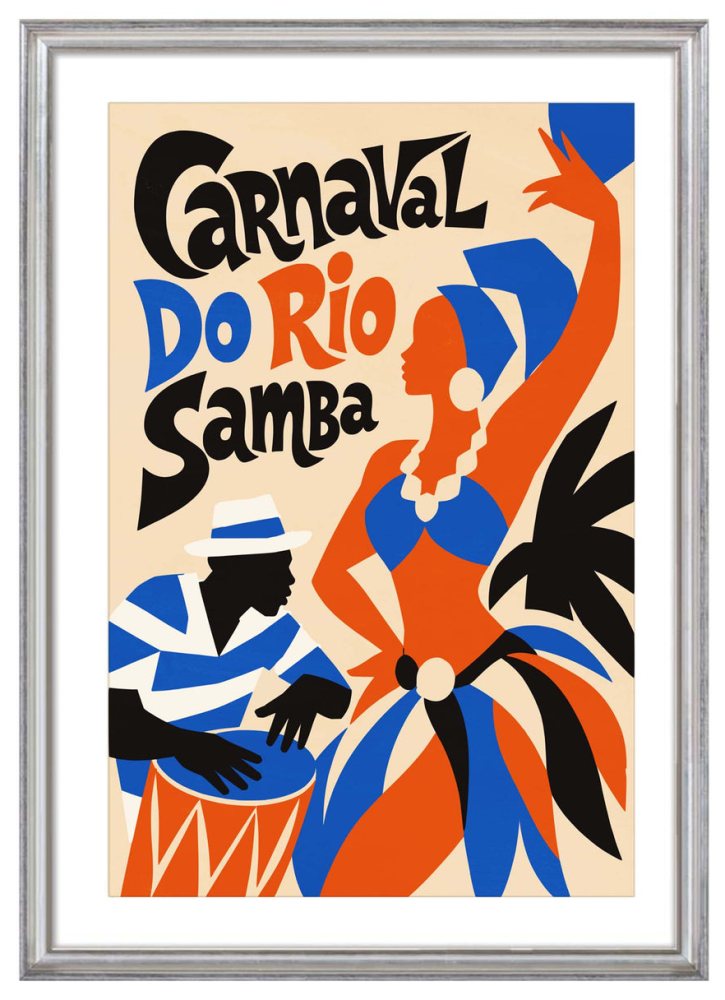 Carnaval Rio Samba Festival Living Room Print