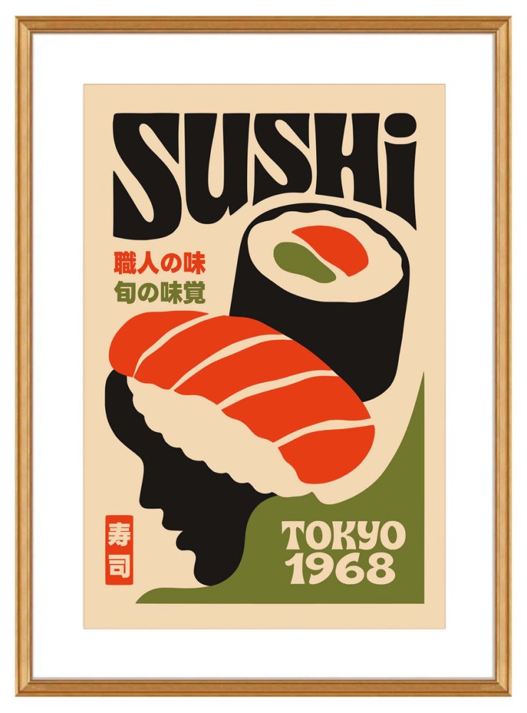 Sushi Kitchen Print Dining Room