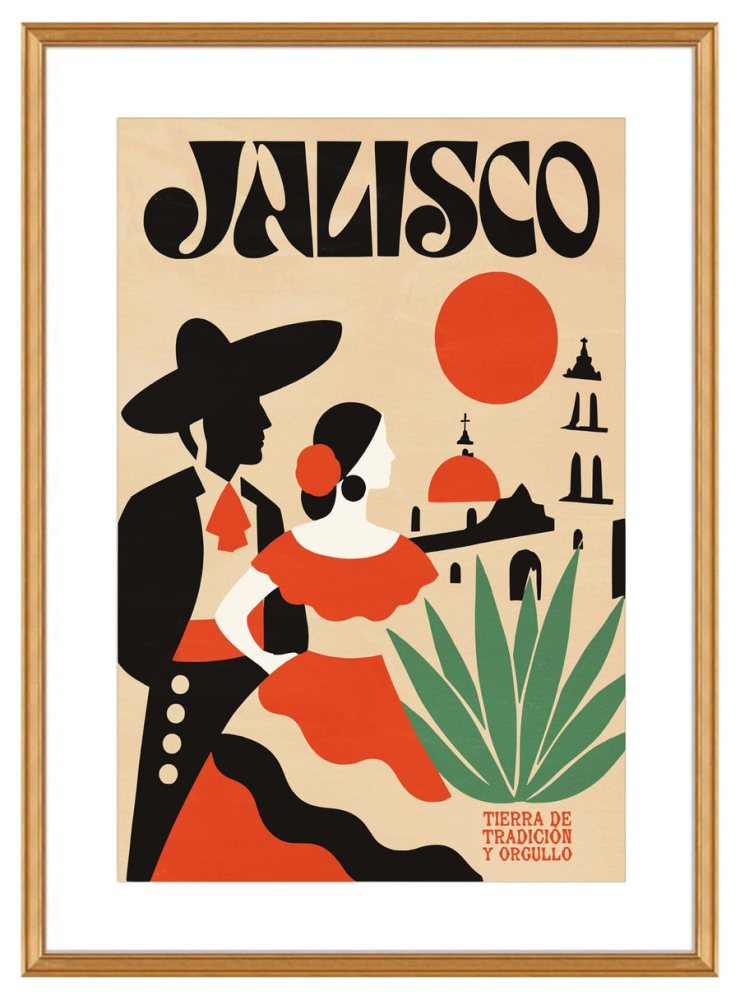Jalisco Mexico Travel Poster