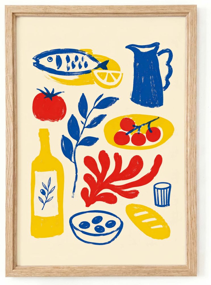 Mediterranean Kitchen Wall Art
