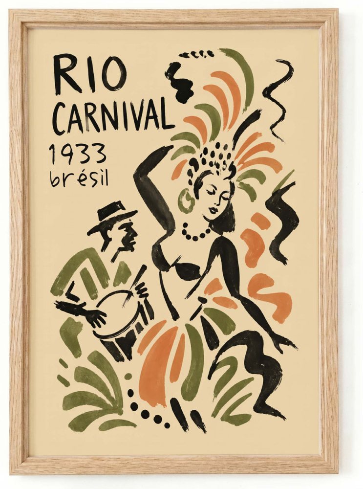 Rio Carnival Living Room Art