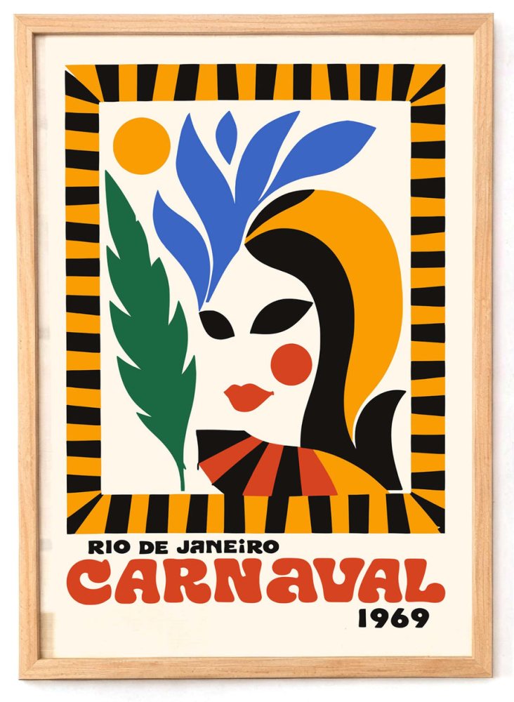 Rio Carnaval Living Room Print