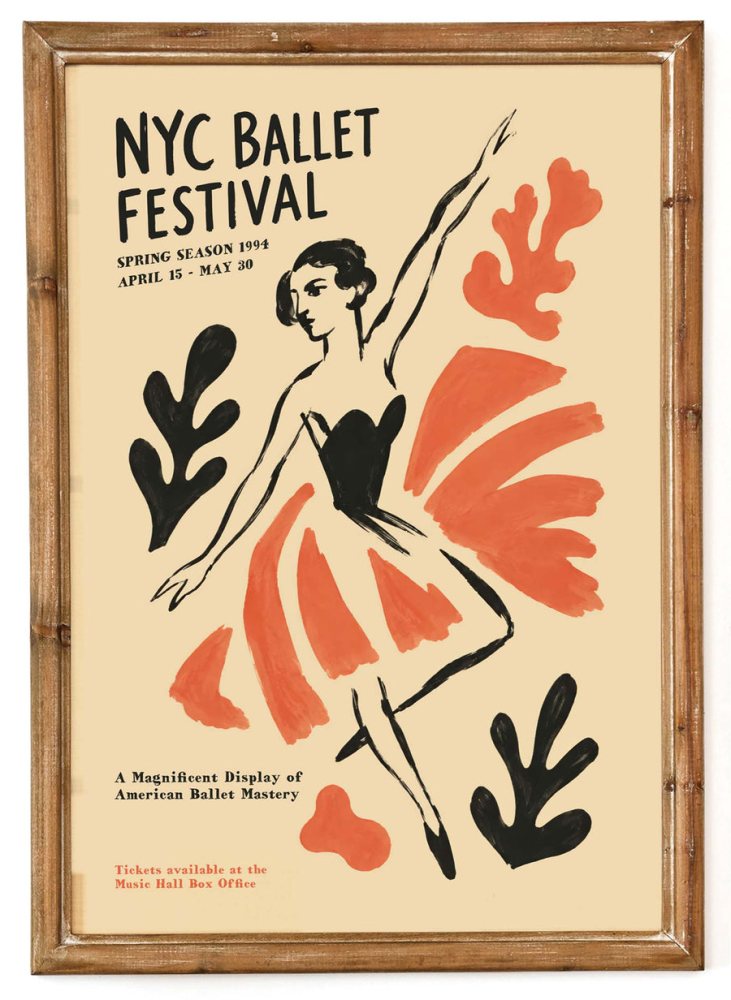 NYC Ballet Living Room Print