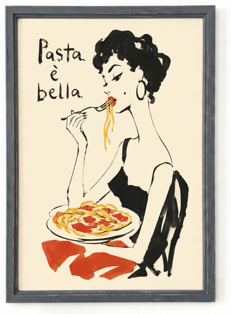 Pasta Italian Kitchen Wall Print