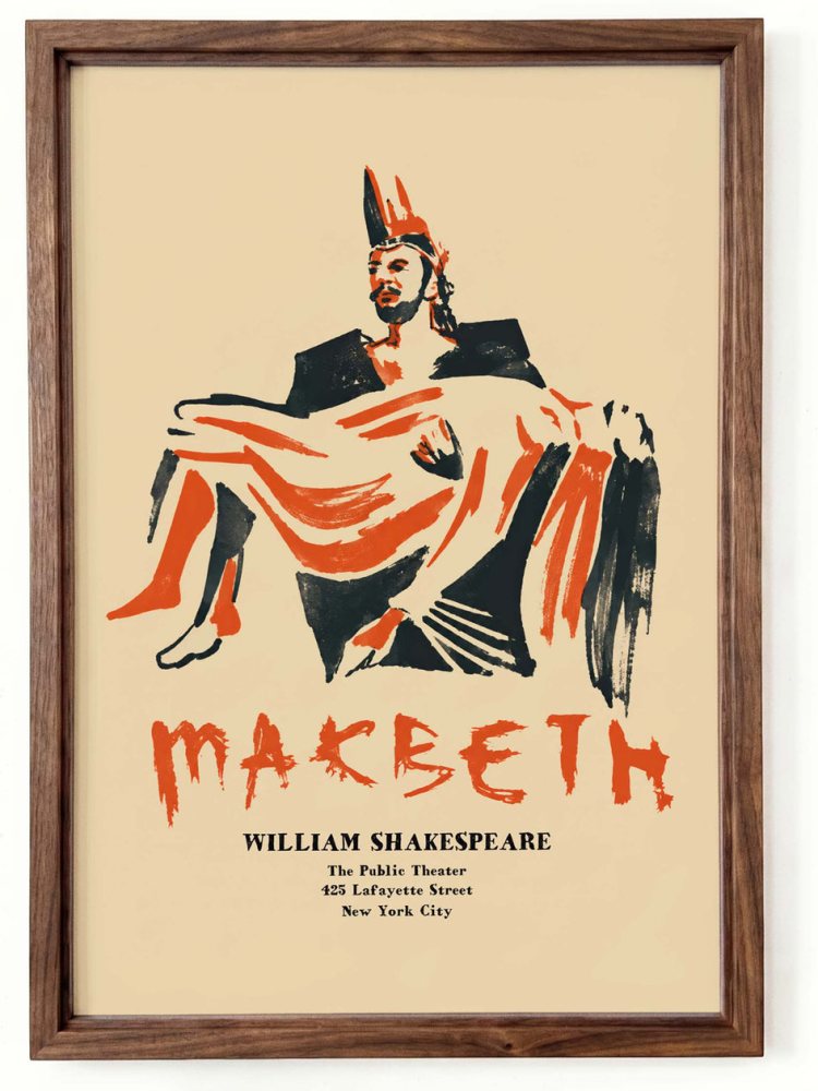 Macbeth Shakespeare Theater Poster Study