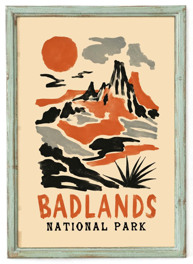 Badlands Poster For Living Room