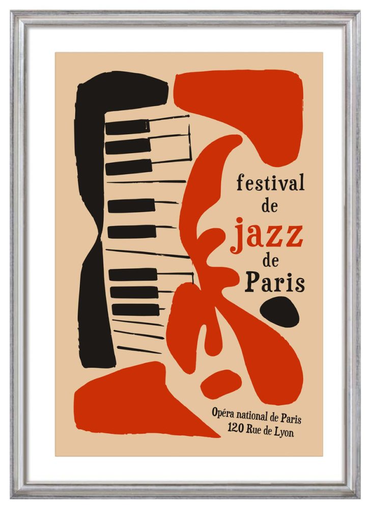 Paris Jazz Festival Poster For Music Room
