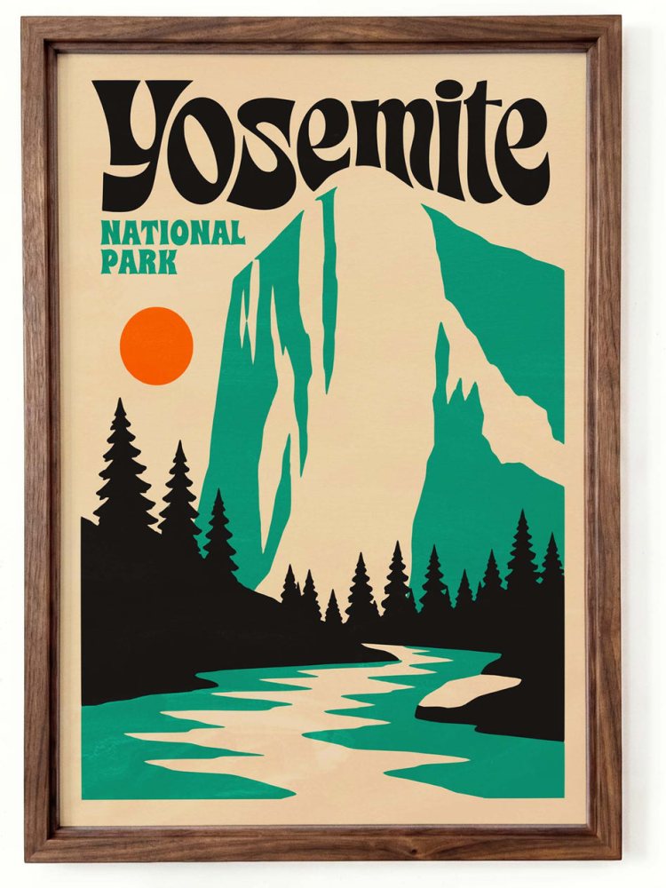 Yosemite National Park Print Living Room