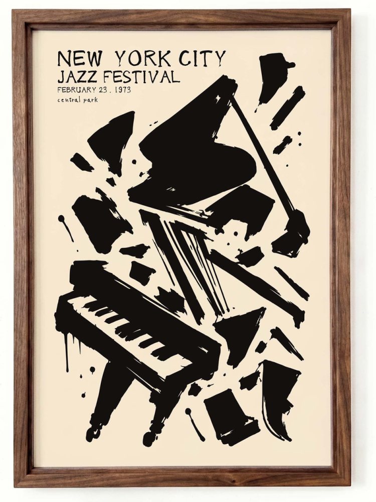 New York Jazz Festival Wall Art For Living Room