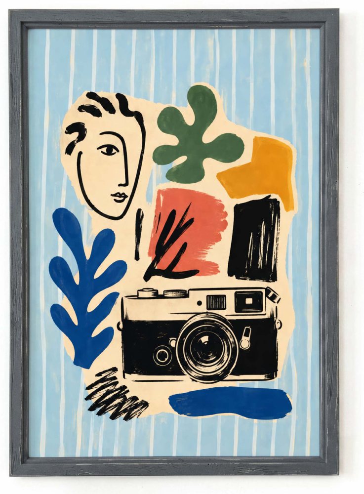 Camera Print For Home Office Decor
