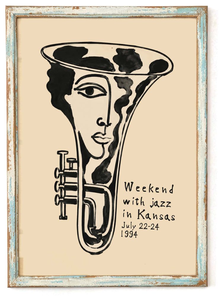 Kansas Jazz Weekend Poster For Music Room