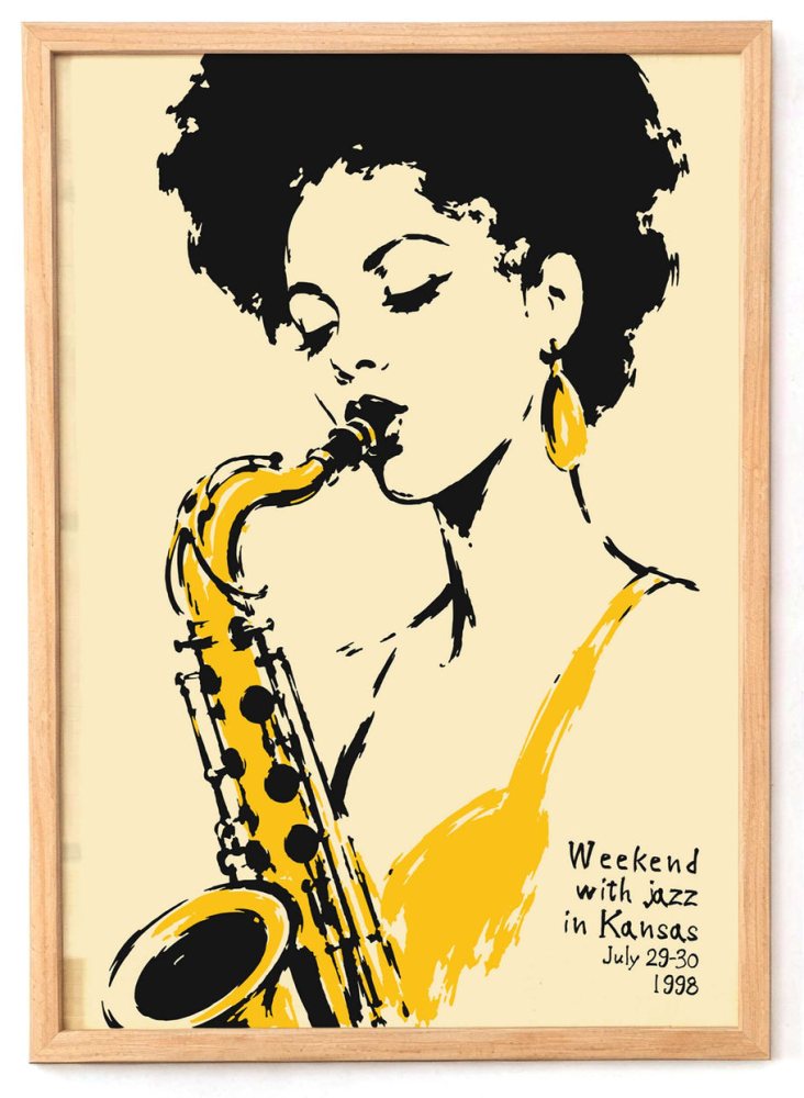 Kansas Jazz Weekend Wall Art For Studio Decor