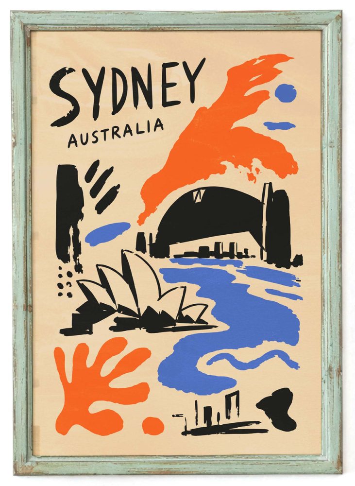 Sydney Australia Poster For Living Room Decor