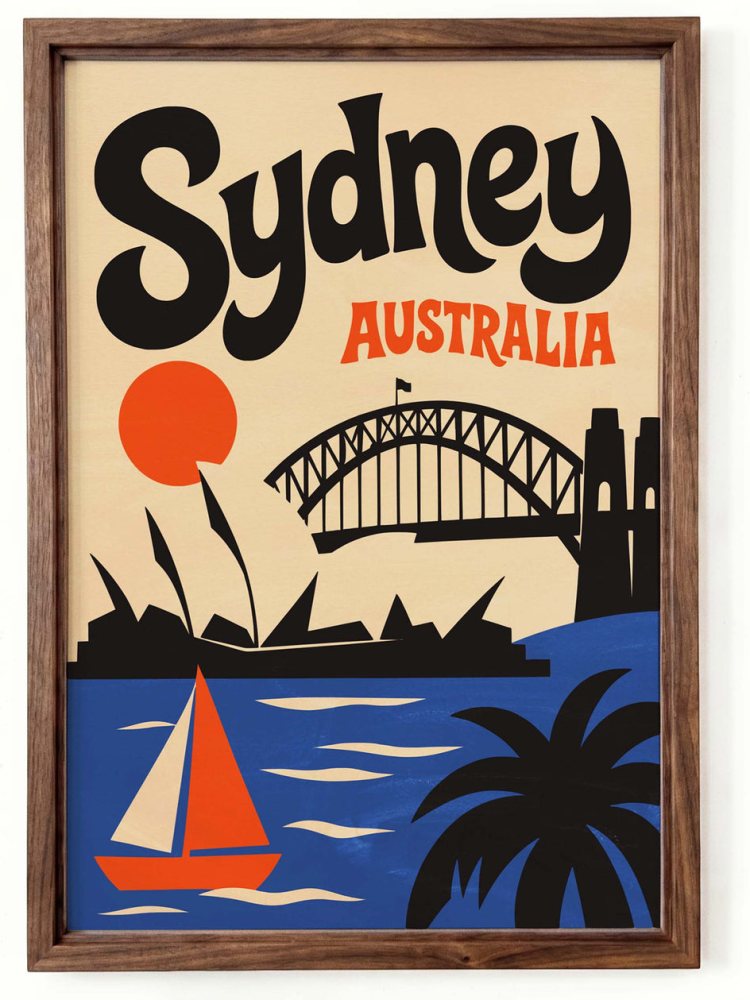 Sydney Australia Print For Coastal Home Decor